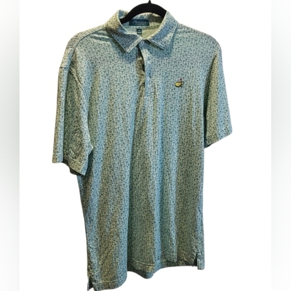 Masters Classics Augusta Flag Sign PGA Golf Polo Green Size Small - Picture 1 of 5
